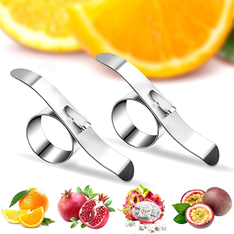Orange Peeler Stainless Steel Round Citrus Peelers Affordable Orange Skin Remover Opener Fruit Slicer Tools Kitchen Accessories
