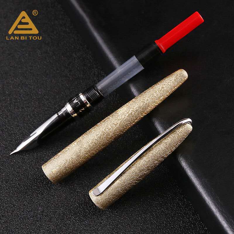 Fountain Pen Metal Ink Pen EF Hooded Nib Converter Filler Business Stationery Office School Supplies Writing Pens