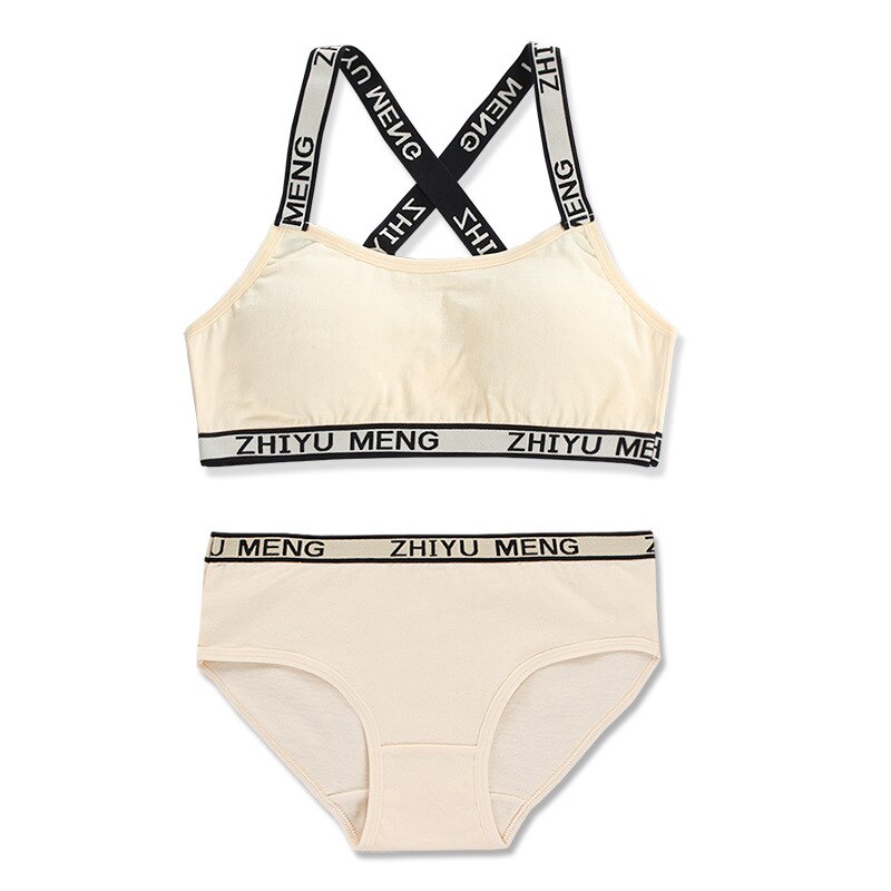Triangel bikinitop meisjes, Lily 900 wit palm Triangel bikinitop meisjes, Lily 900 wit palm