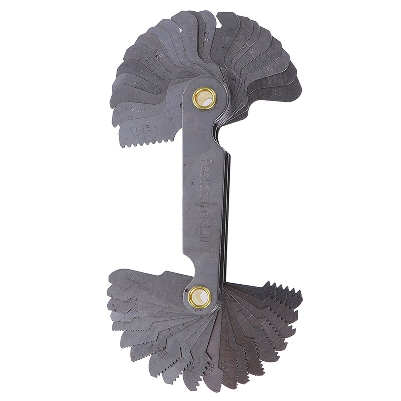 1Pc Thread Measuring Gage 60 Degree Whitworth Metric Screw Thread Pitch Gauge