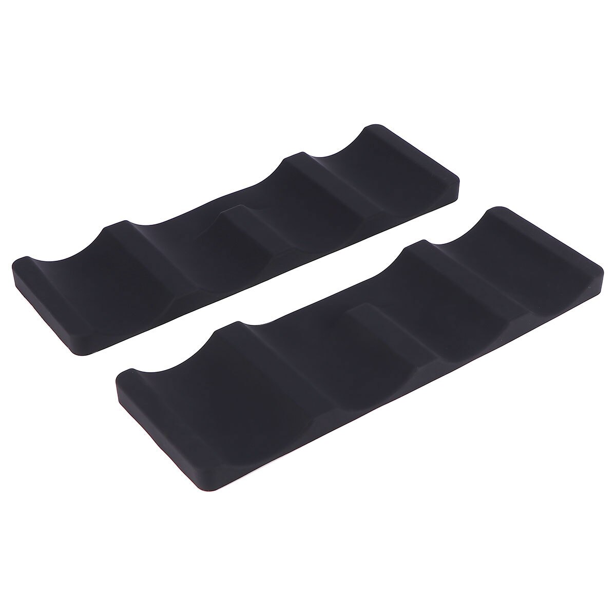 2pcs Rack Practical Fashionable Convenient Wine Bottle Rack Holder Drinks Stacking Mat Silicone Beer Pad for Cafe Shop