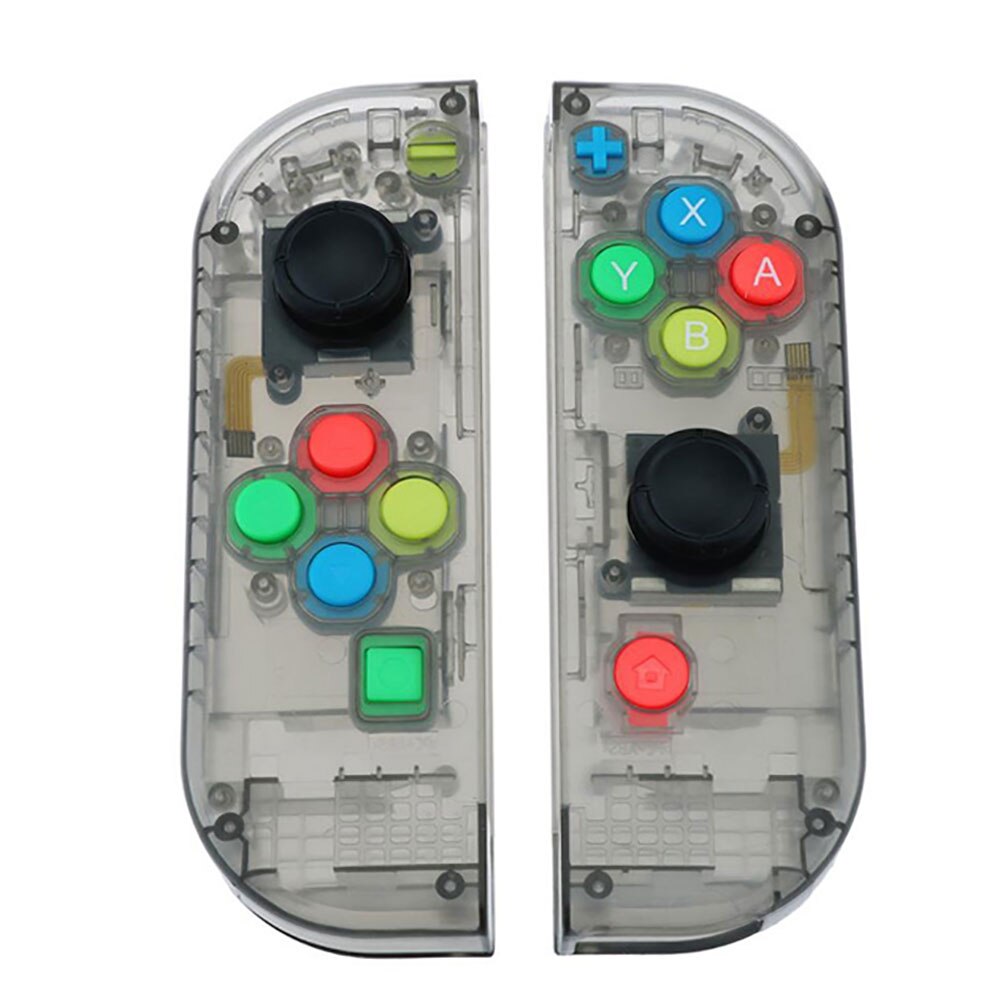 JCD Best price Available Hard Plastic R L Housing Shell Case Cover for Switch NS NX Joy Con Controller for Joy-Con frame: Clear Black