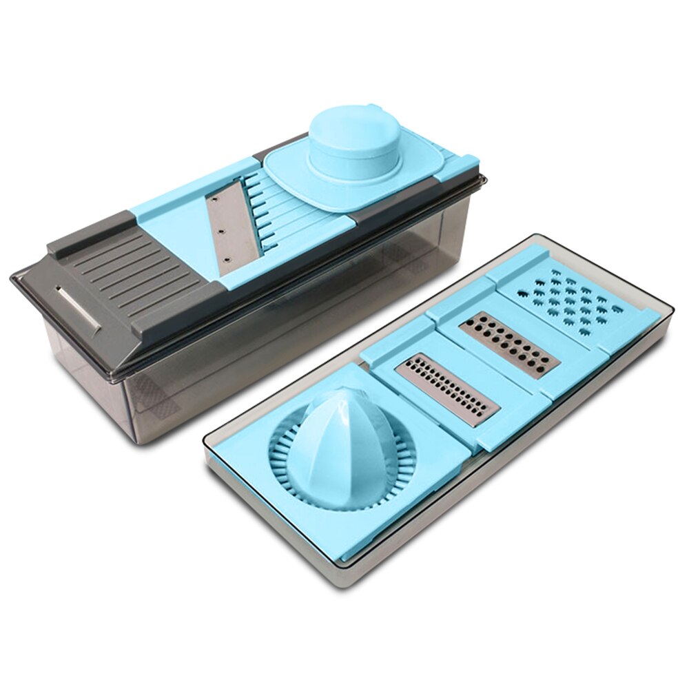 Damast handmatige groenterasp met 6 functies voor aardappel wortel draadvormige reep kaasschaaf fruitpers mandoline silcer