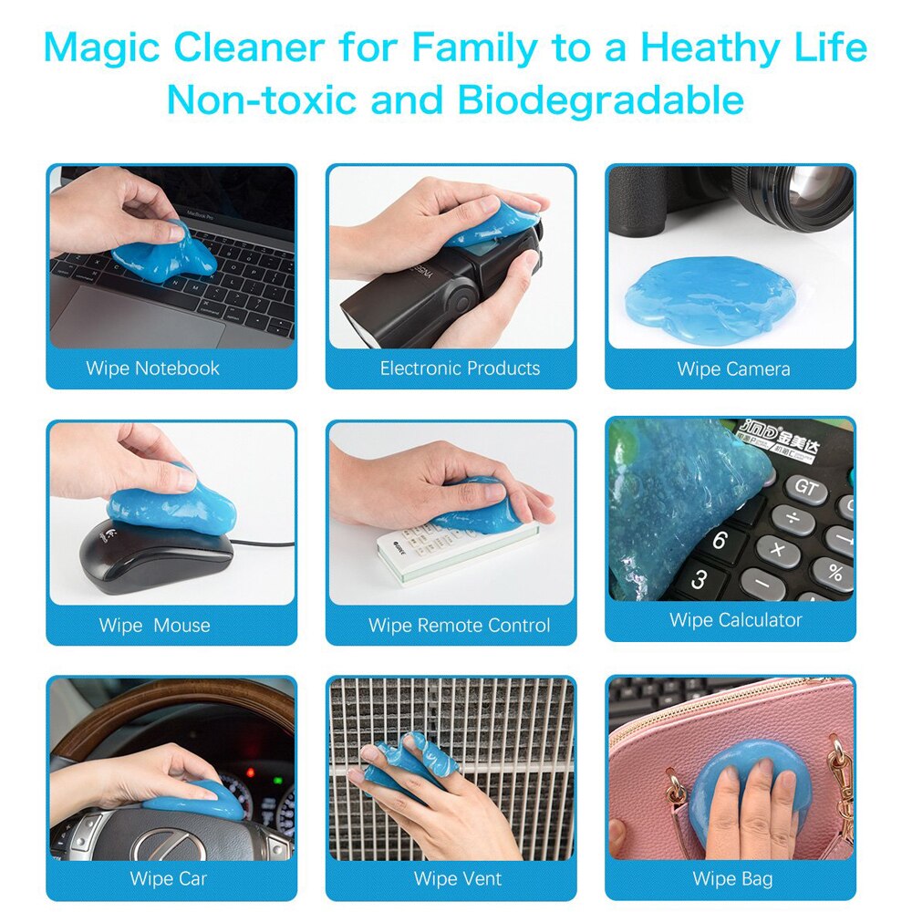 High-Tech Magic Dust Cleaner Compound Super Clean Slijmerige Gel Voor Telefoon Laptop Pc Computer Toetsenbord Airconditioner