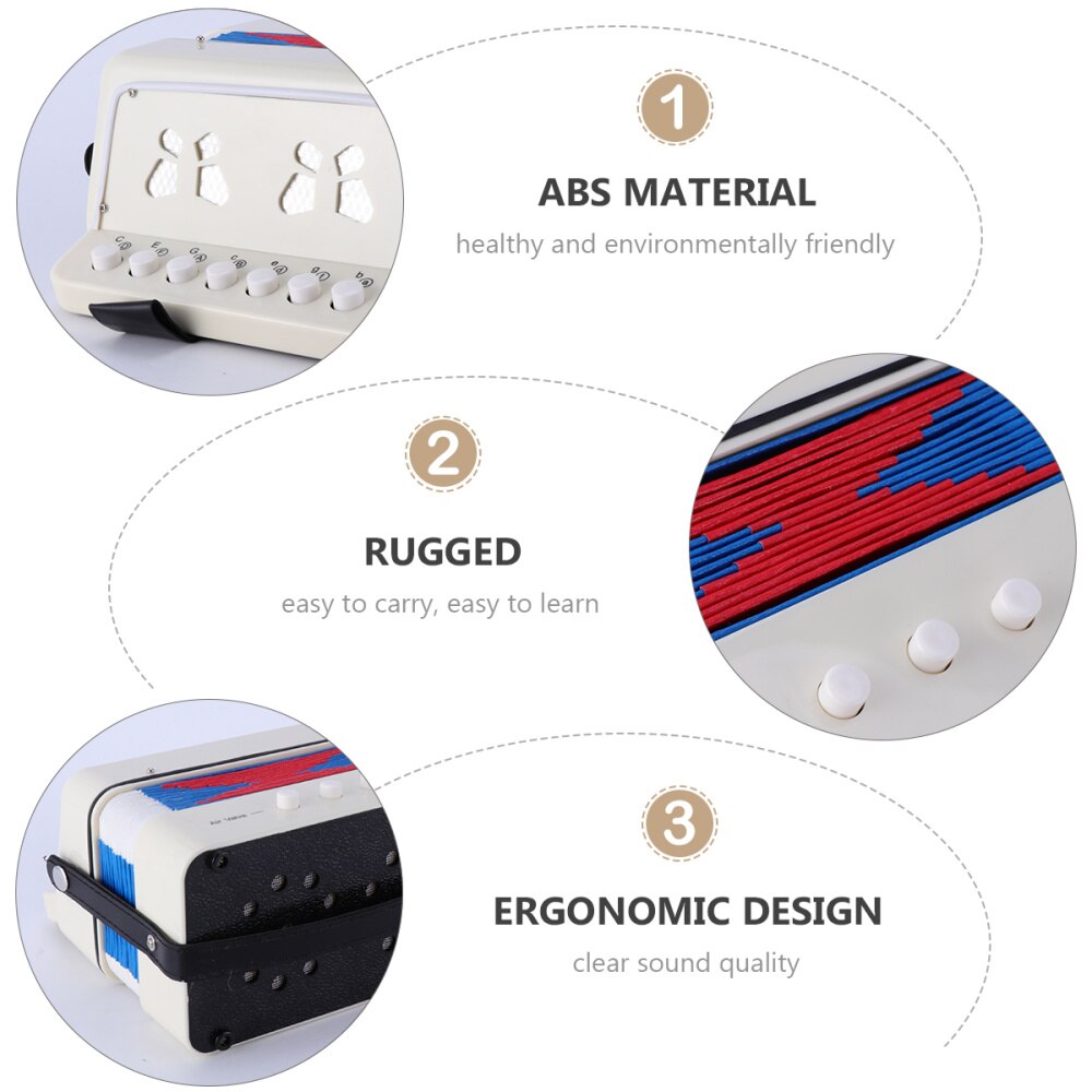 1PC Mini Accordion Educational Children Instrument Beginner