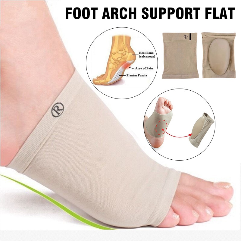 Foot Arch Support Flat Feet Fallen Arch Plantar Fasciitis Heel Pain Aid Help Shoes Insole