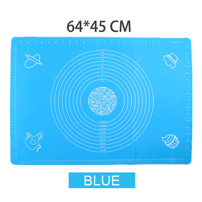 Estera de silicona para hornear, tapetes para masa para amasar, hoja para pastel de Pizza, utensilios para parrilla, utensilios para hornear, almohadilla de mesa, accesorios de pastelería de cocina: Verde militar