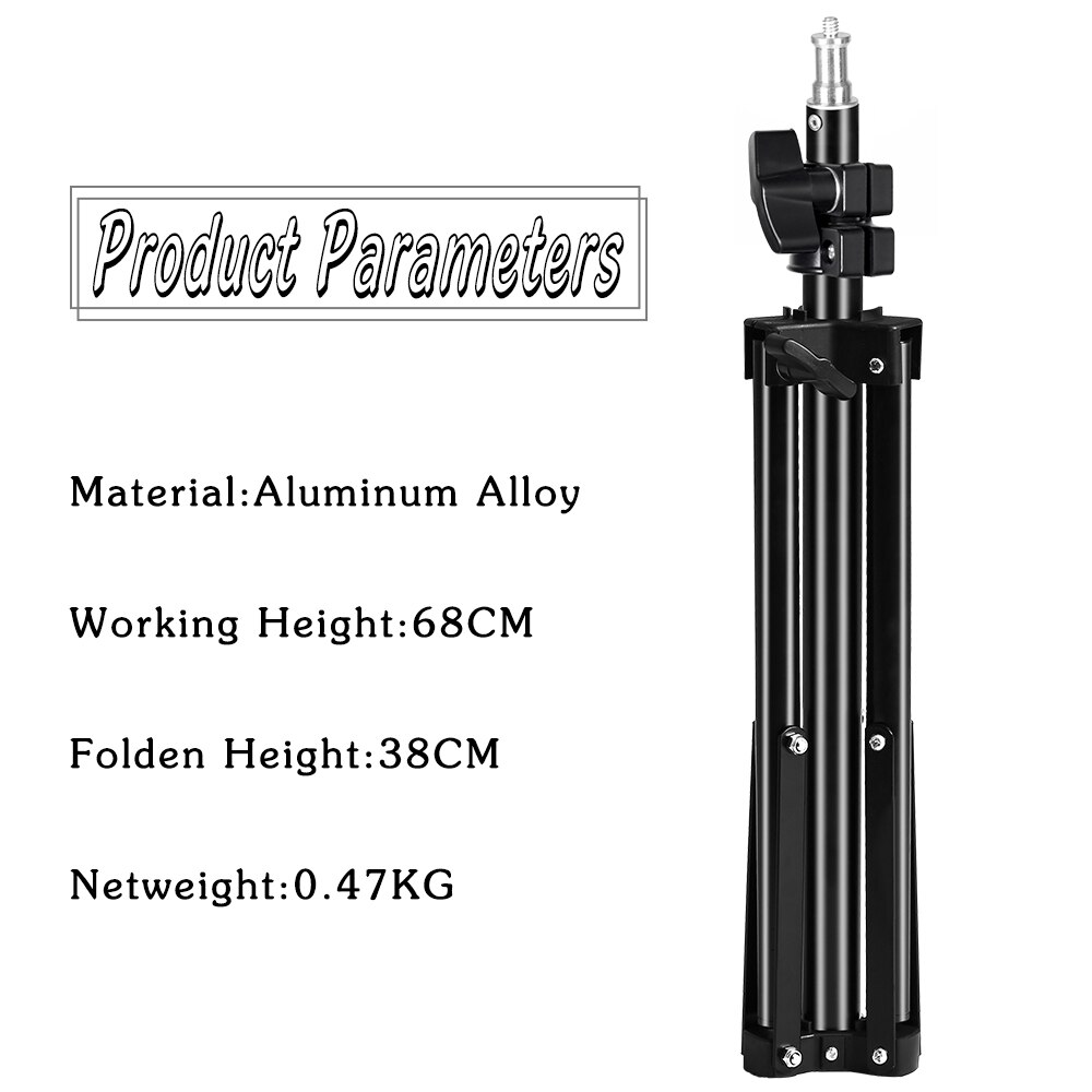 68cm/27inch Photography Mini Table 1/4 Screw Head Light Stand Tripod For Photo Studio Ring Light LED Lamp Reflector Softbox