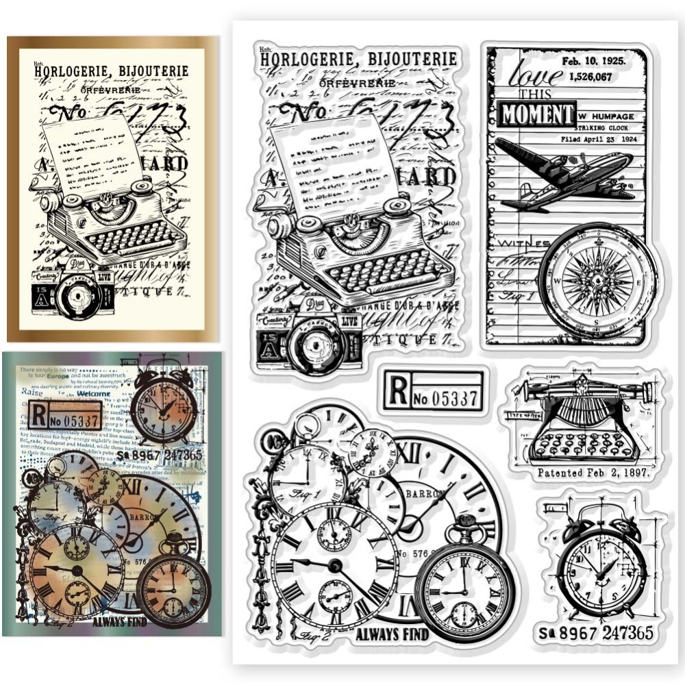 1pc tecknade fåglar genomskinliga stämplar roliga fåglar genomskinliga stämplar födelsedagsfågel silikonstämplar för gör-det-själv scrapbooking fotoalbum dekorativa: Violett/紫罗兰