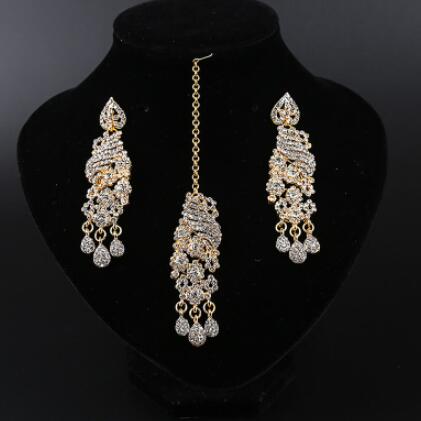 13 Kleuren Etnische Indiase Saree Dansen Oorbellen Voor Vrouwen Wenkbrauwen Indische Kleding Accessoire Party: J