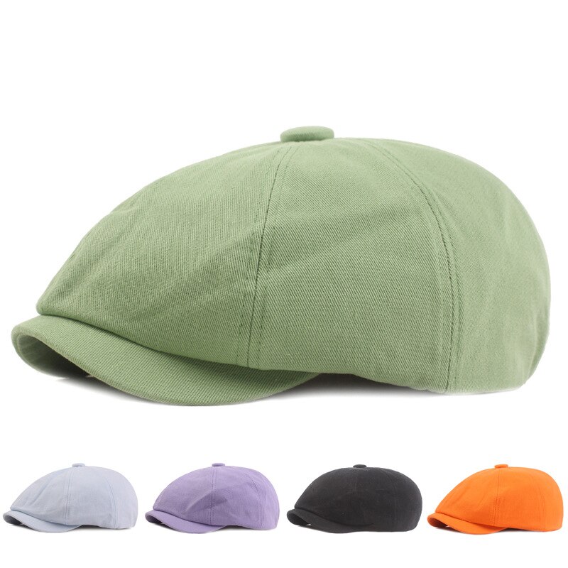 Octagonal Hats Men Captain Painter Woman Beret Casual Newsboy Hat Spring Summer Autumn Retro Beret Hat Octagonal Cap Male