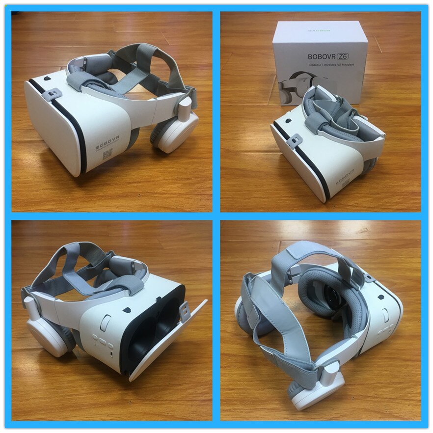 Bobovr Z6 mise à niveau Casque Casque 3D VR lunettes Casque de réalité virtuelle Bluetooth écouteur pour Smartphone Google carton