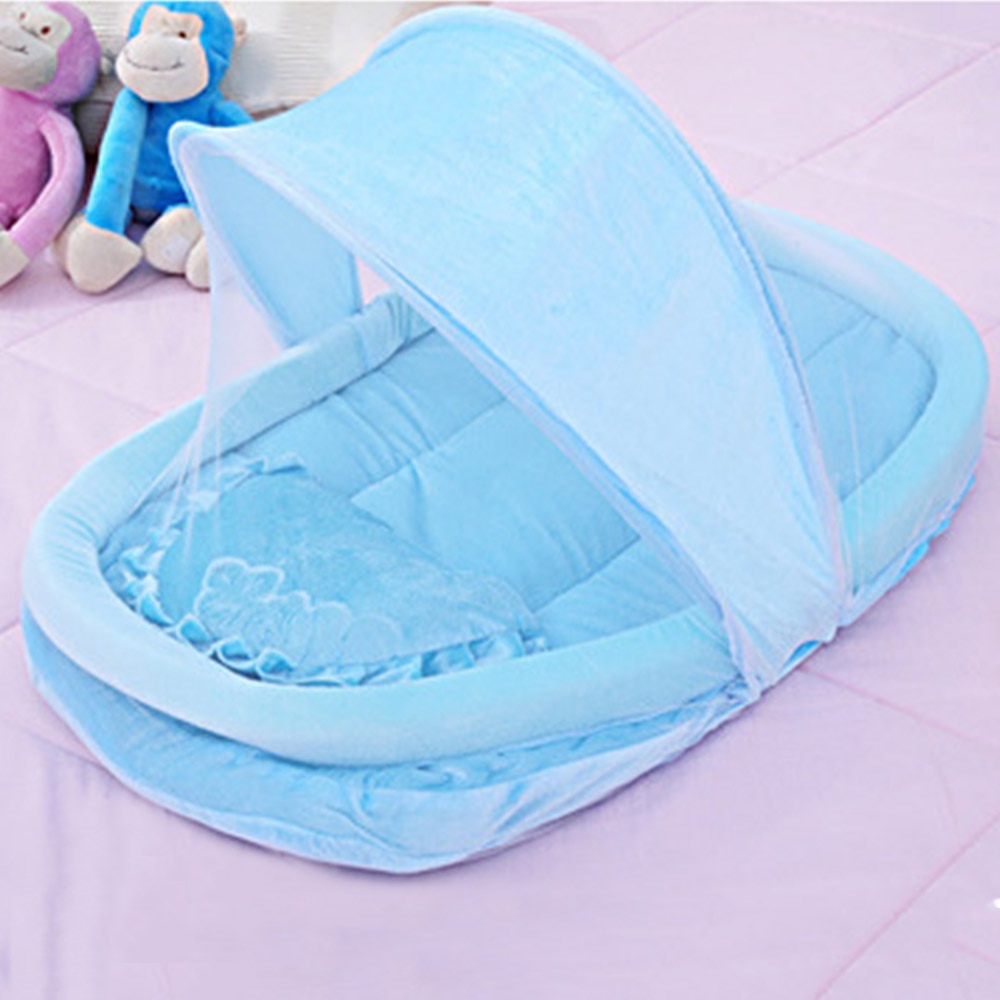 Cama plegable portátil para bebé, malla mosquitera, cuna para niño