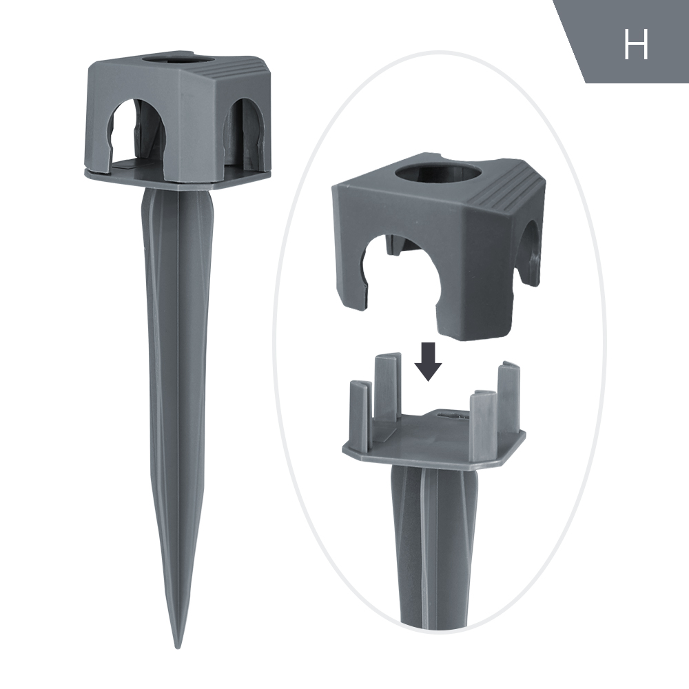 Raccord rapide de tube d'arrosage OD-12MM facile à installer 3/8 "joint de tuyau pour la maison jardin tuyau d'irrigation coude en T raccords égaux: Bleu / 3/16 ''