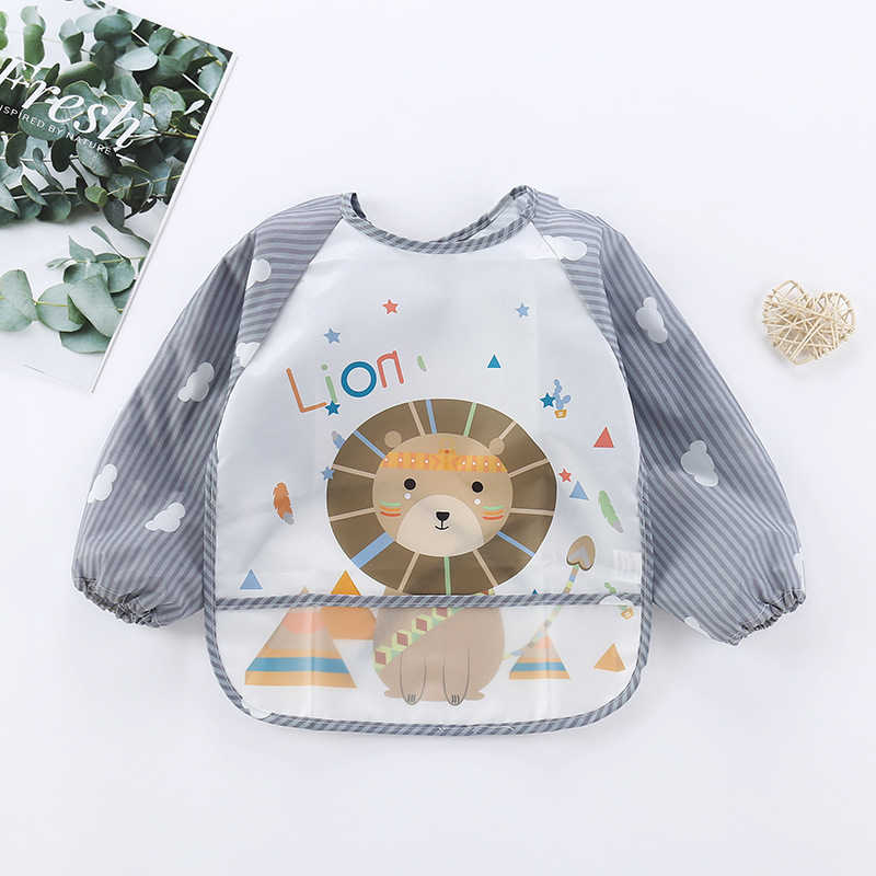 Warmom Baby Bibs Cute Cartoon Animals Waterproof Colorful Children Bib Lunch Feeding Bibs Baby Cartoon Feeding Bibs: T5