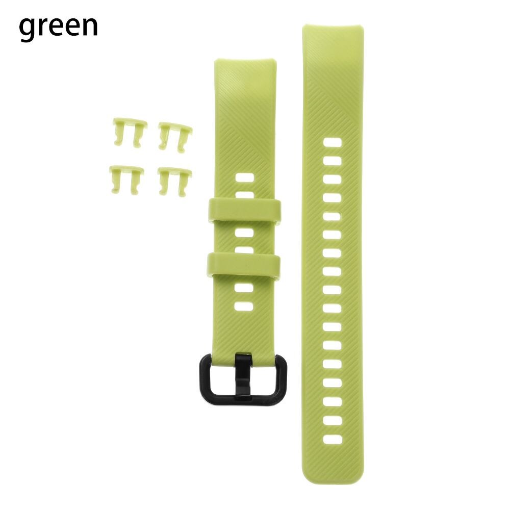 For Honor Band 5 4 Soft Silicone Watch Band Replacement Strap Colorful Sports Wristbands Classic: green