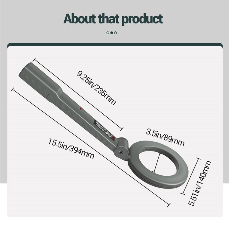Portable Handheld Security Checker Super Scanner Tool Finder Perfect for Safety Check the Detection of Prohibited Goods