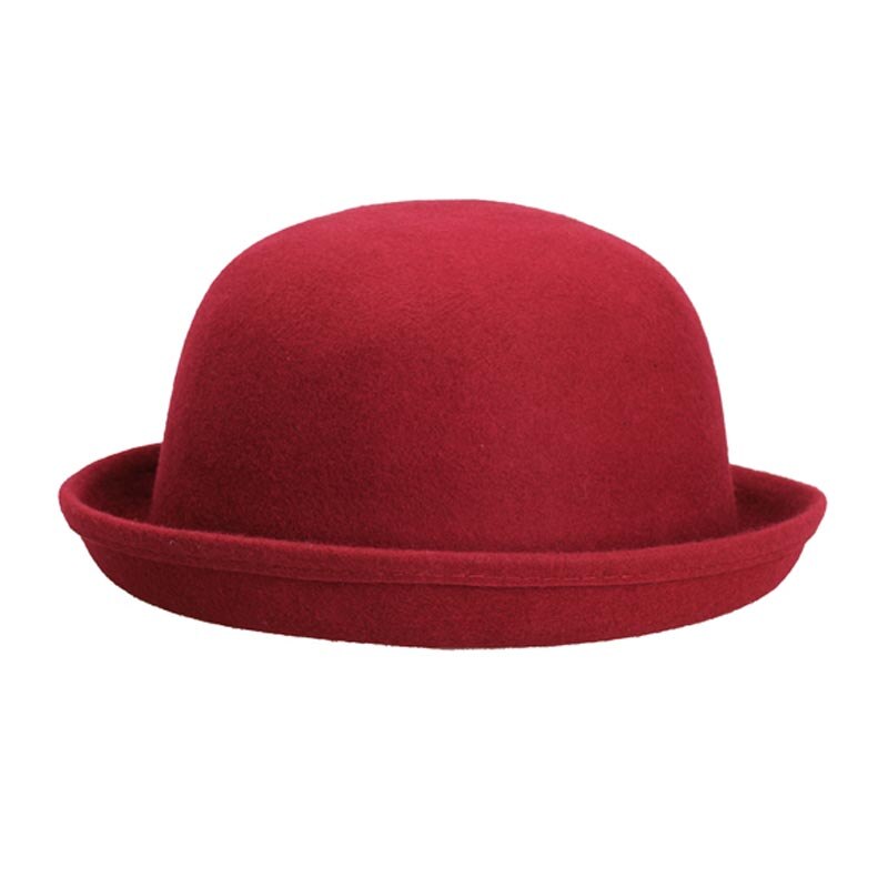 klasyczny kobiety mężczyźni wełniane rolki rondo melonik kapelusze dla obu płci Billycock klasyczny kapelusz xin-wysyłka