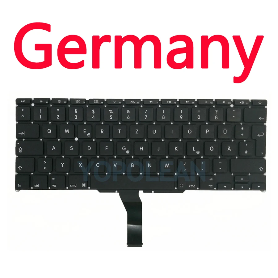 Neue A1465-Tastatur für MacBook Luft 11 Zoll A1370 A1465 Tastatur uns UK Russisch Spanien Französisch Jahr: Gold