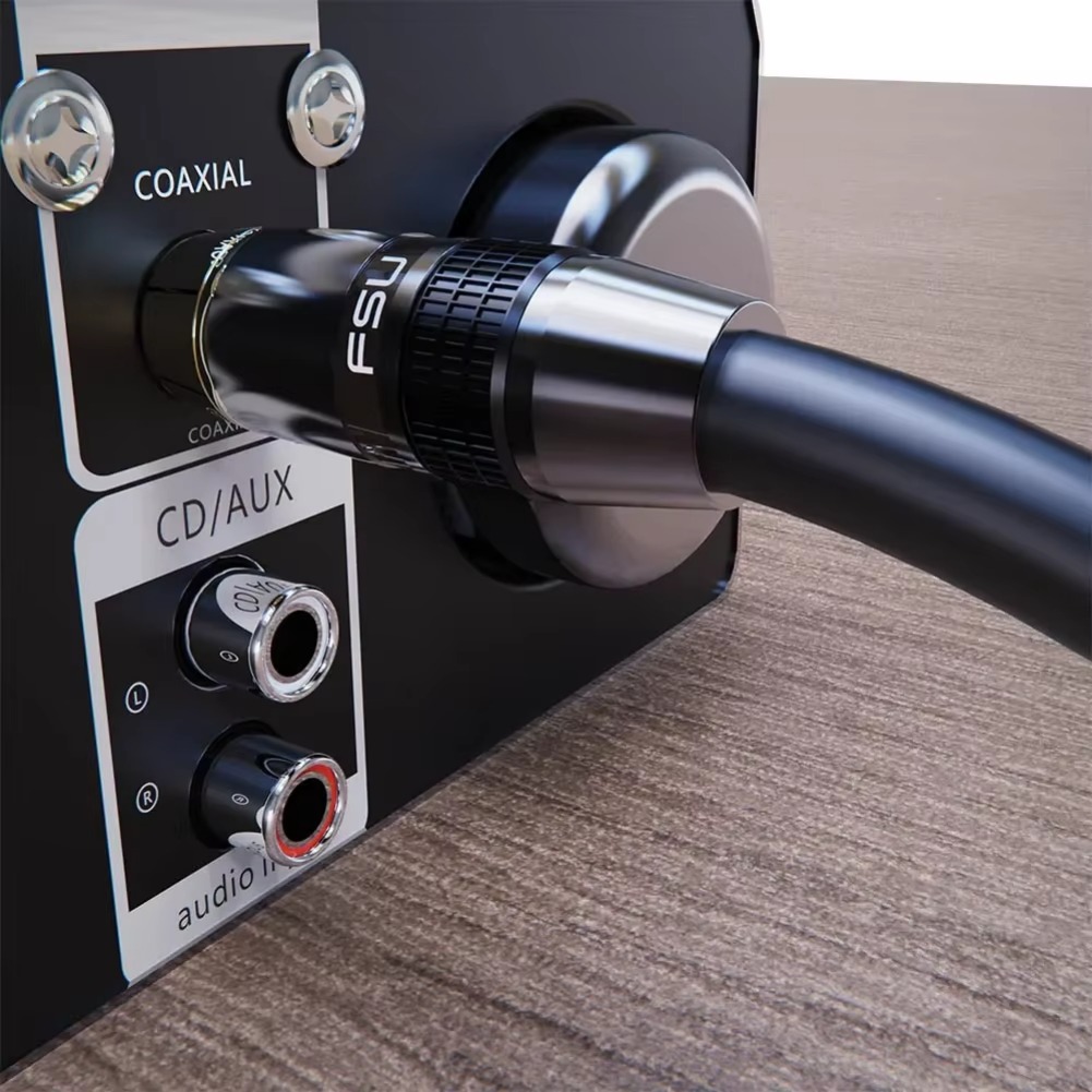 Digitale Audio RCA Kabel Premium Stereo RCA naar RCA Coaxiale SPDIF Kabel Mannelijke Luidspreker Hifi Subwoofer Kabel AV 0.5m 1m 2m 3m 5m