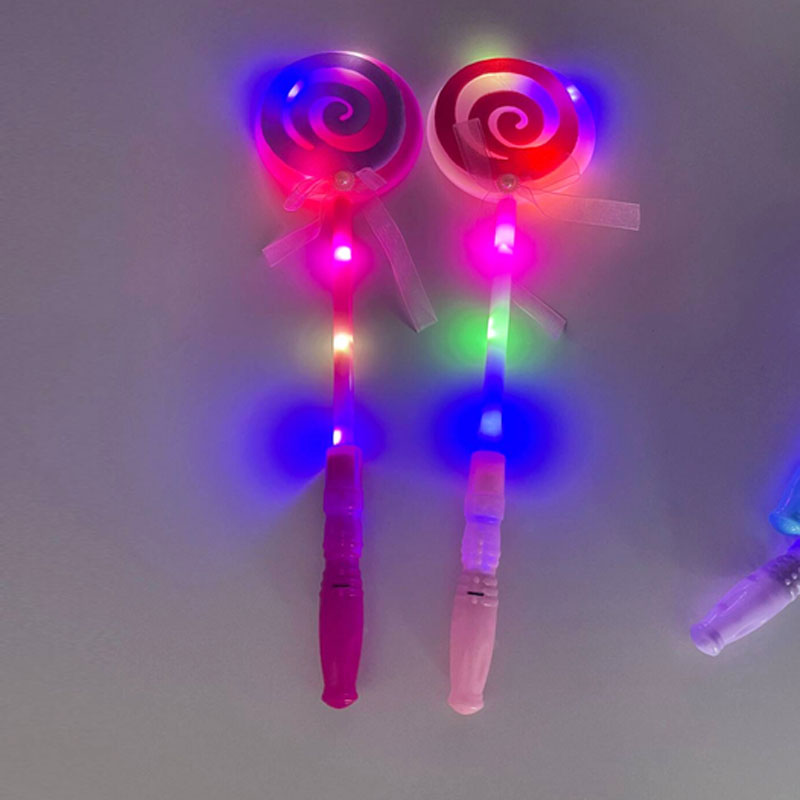 10pcs Glow Light Up LED Lollipop Sticks Princess Wand Flash Luminous Props Halloween Party Supplies Toys