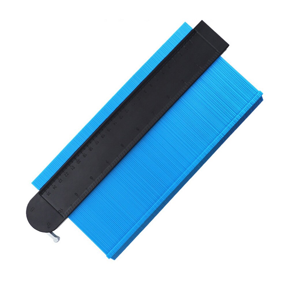 Lock Wider Contour Gauge Profile Tool Edge Shaping Tiles Wood Measure Ruler Shaping Wood Measure Ruler Laminate Tiles Gauge: Blue
