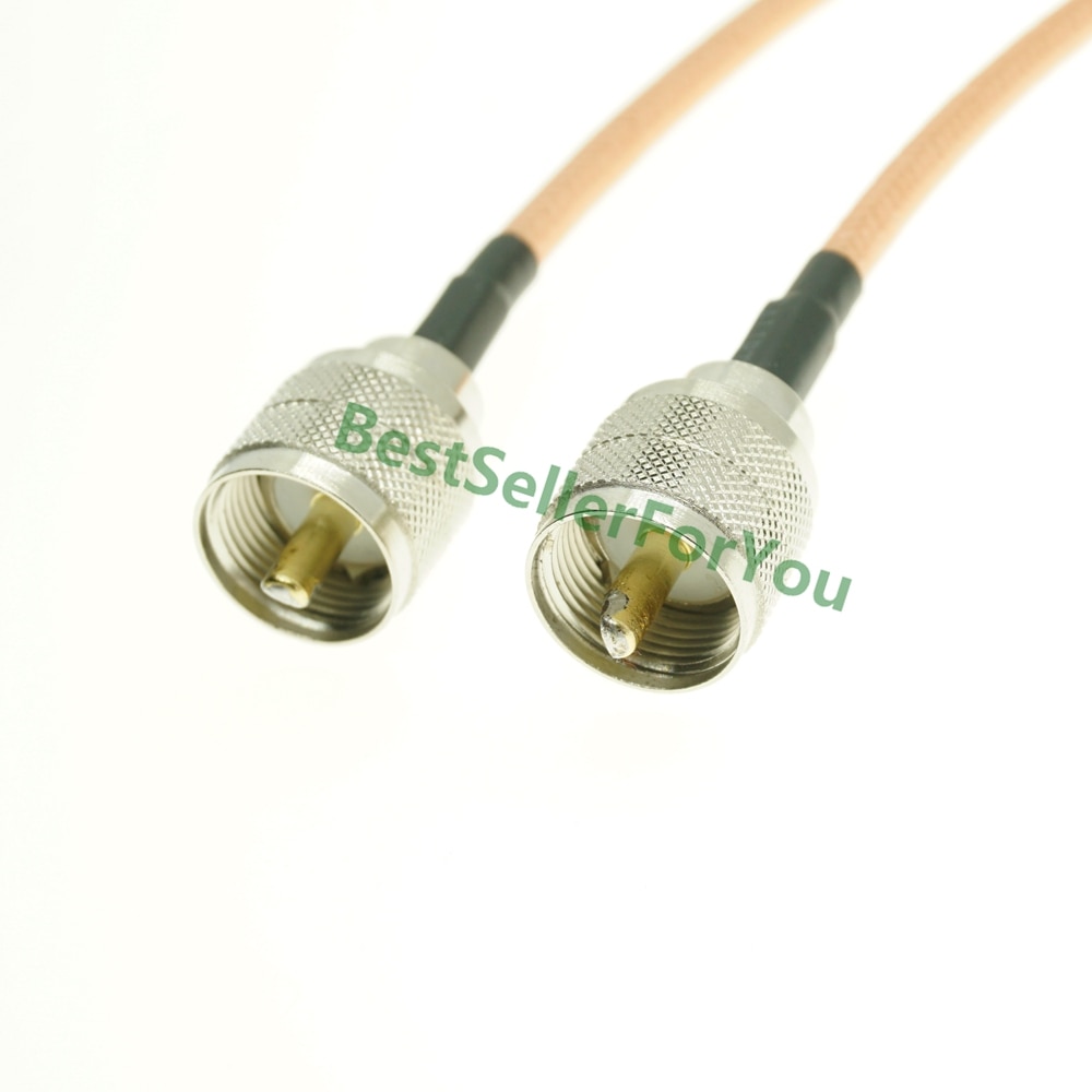 RG142 Cable PL259 UHF Male to UHF Male PL259 Plug Coaxial Pigtail Low Loss