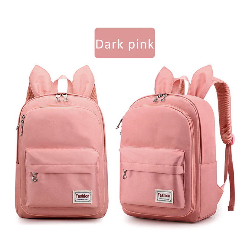 3 pièces impression sacs d'école pour filles adolescent cartable école sacs à dos pour enfants enfants sac de voyage noir sac à dos: Dark Pink