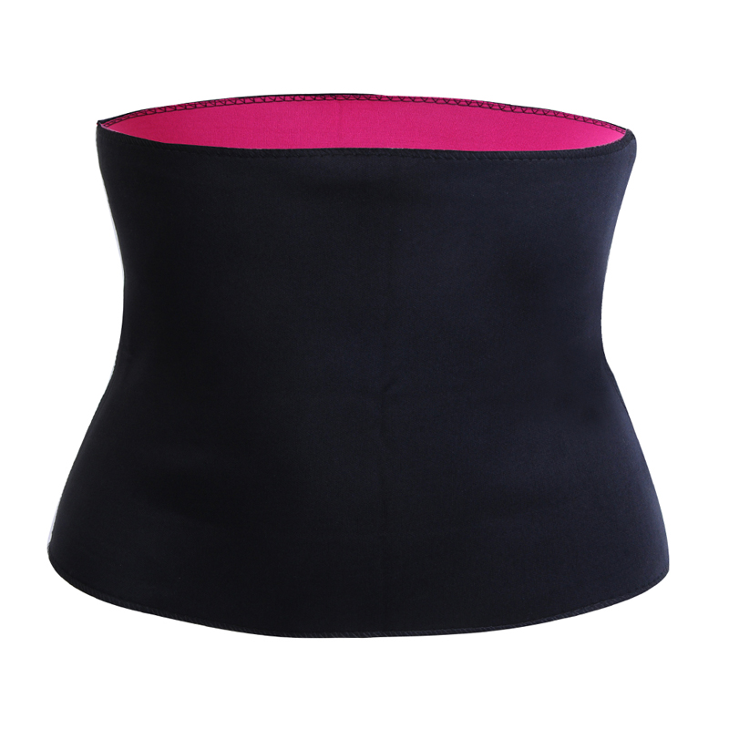 LOOZYKITWomen Body Shaper Modeling Strap Neoprene Fitness Waist Trainer Control Slip Shapewear Women Slimming Belt: rose red / S