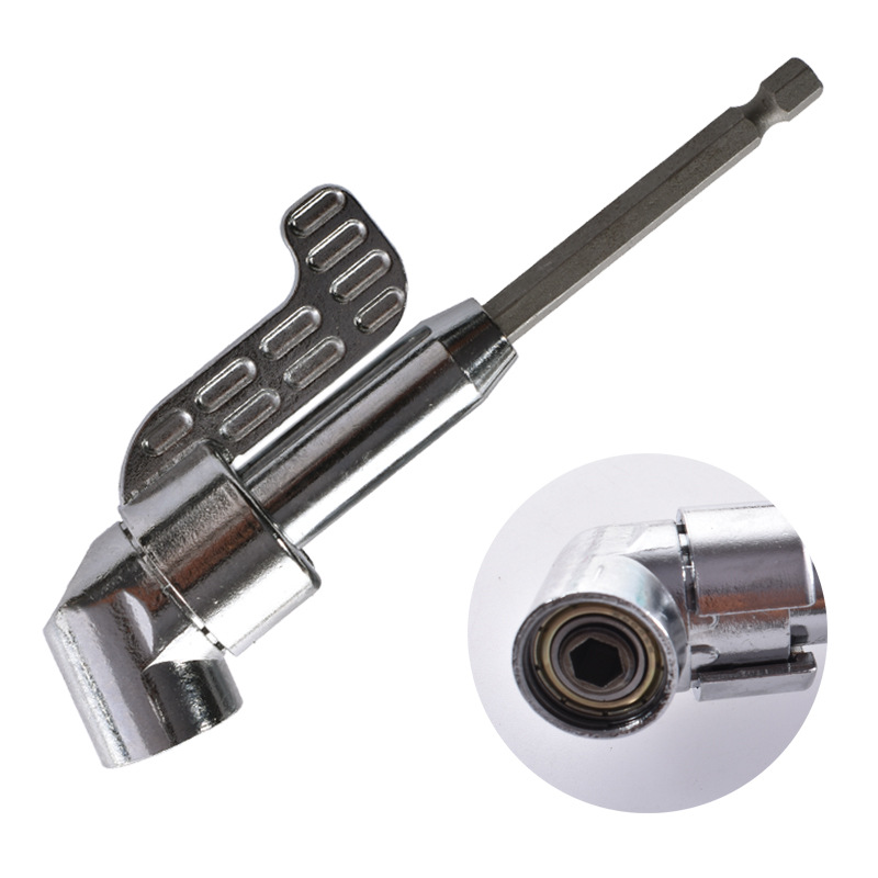 Rechten Winkel Bohrer 90/105 Grad Multifunktions Rechts Stahl Winkel Fahrer Winkel Verlängerung Energie Schraubendreher Bohrer Adapter verhexen Schaft: 4