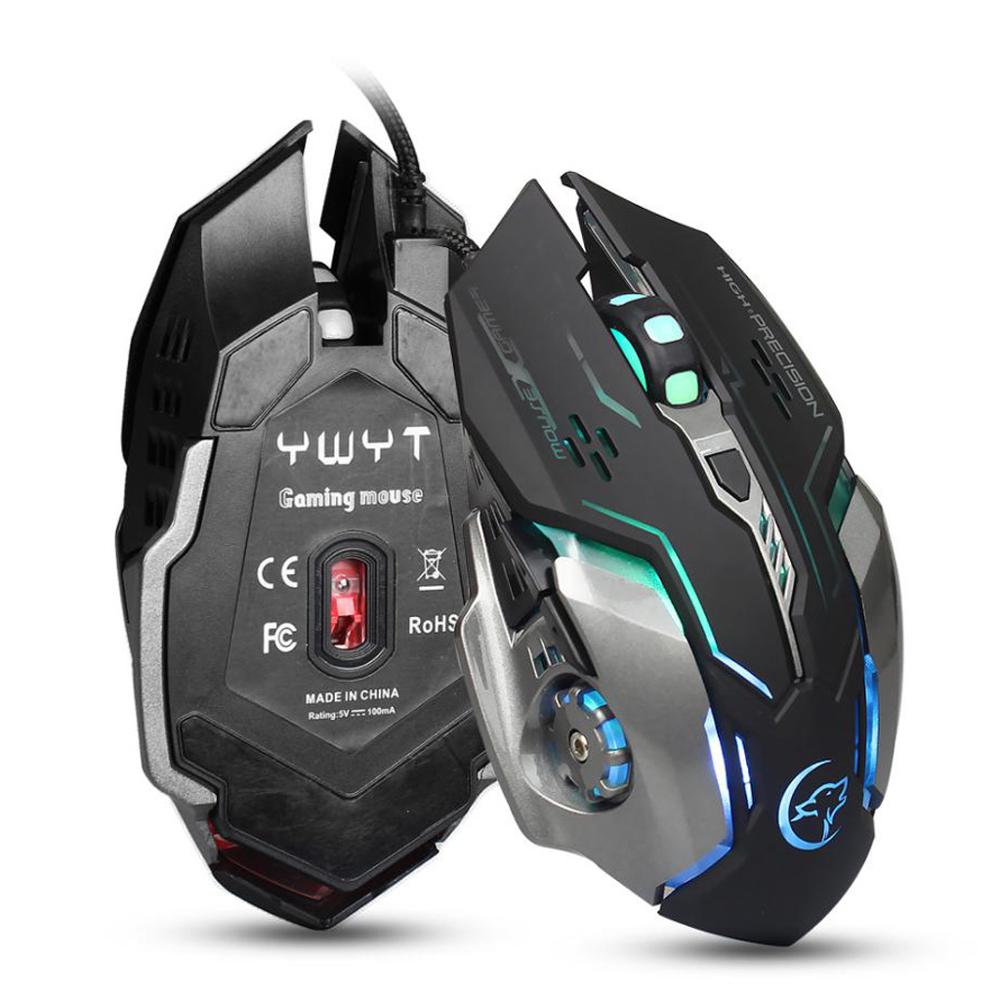 USB Wired Mouse Mice 3200DPI USB 2.0 Receiver Optical Computer Mouse Ergonomic Mice For Laptop PC Computer Mouse Mice