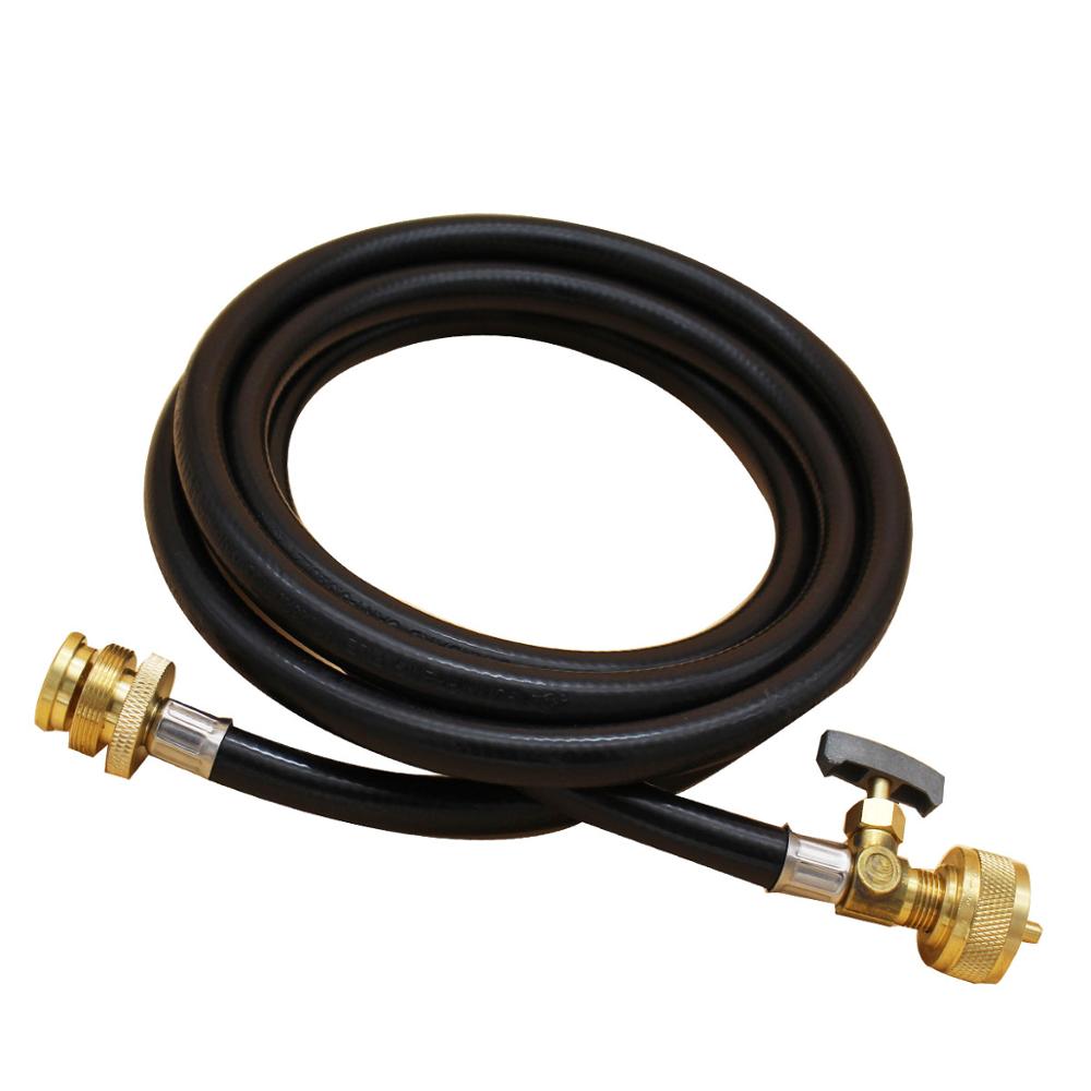 1lb 8 Feet Propane Tank Adapter Universal Torch Head Extension Hose with Flow Control Valve