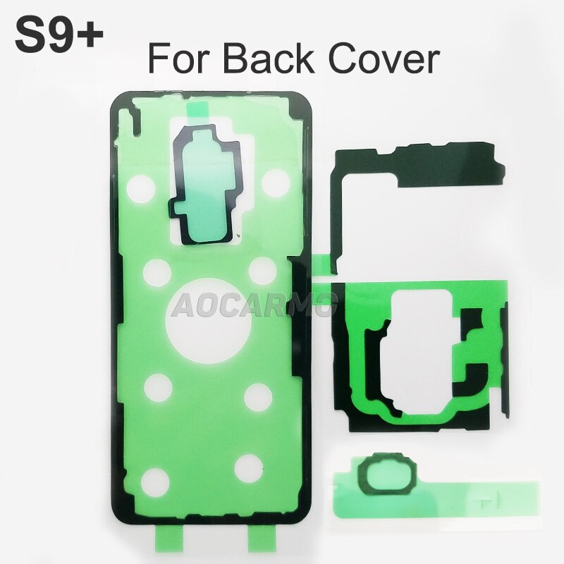 10Sets For Samsung Galaxy S9plus G9650 S9+ LCD Display Screen Back Battery Cover Camera Len Waterproof Adhesive Sticker Tape