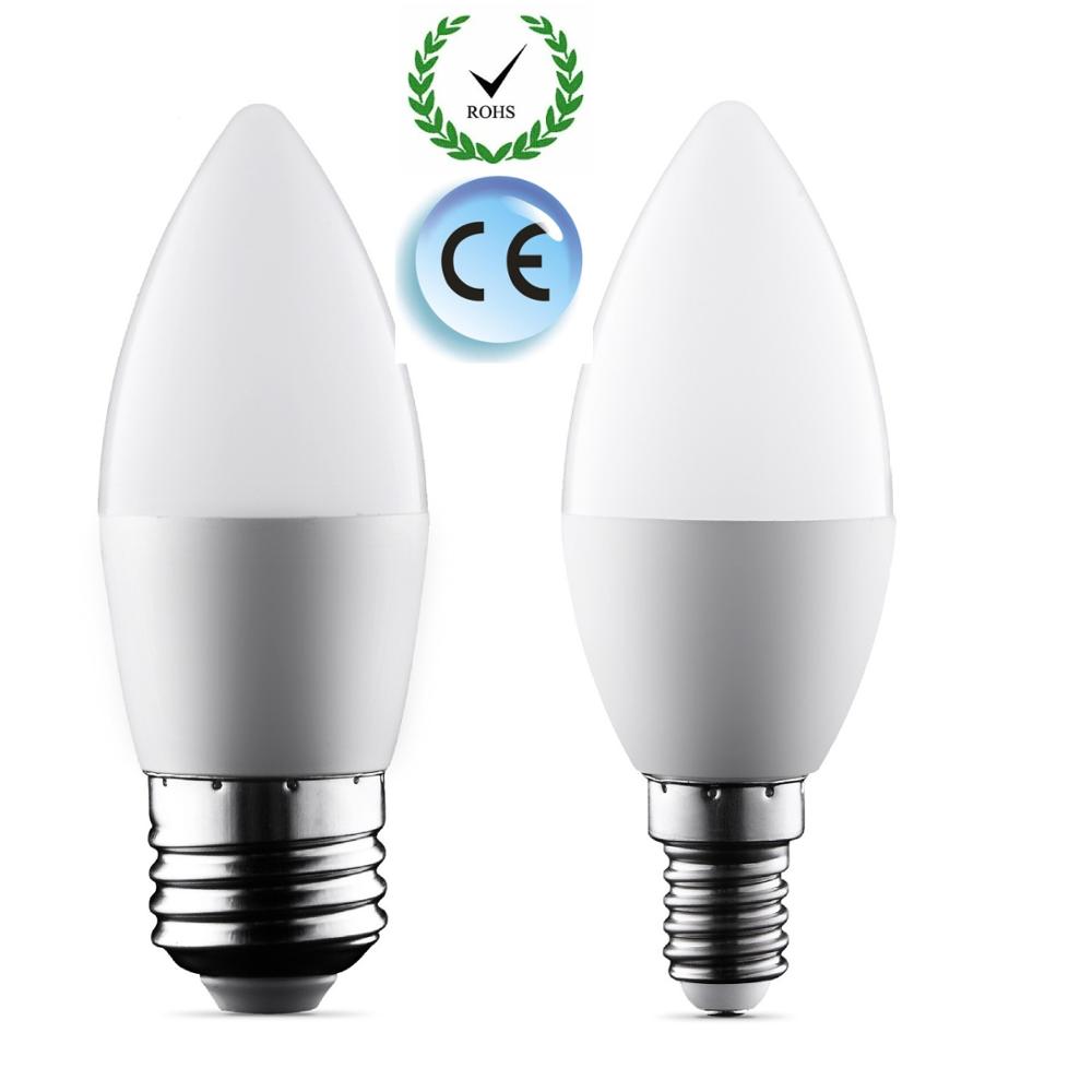 E14 LED Bulb Light 220V 2W 5W 9W Flame Bombilla Led Candle Lamp Ampoule led Chandelier Crystal Lamp Home Decoration Warm White