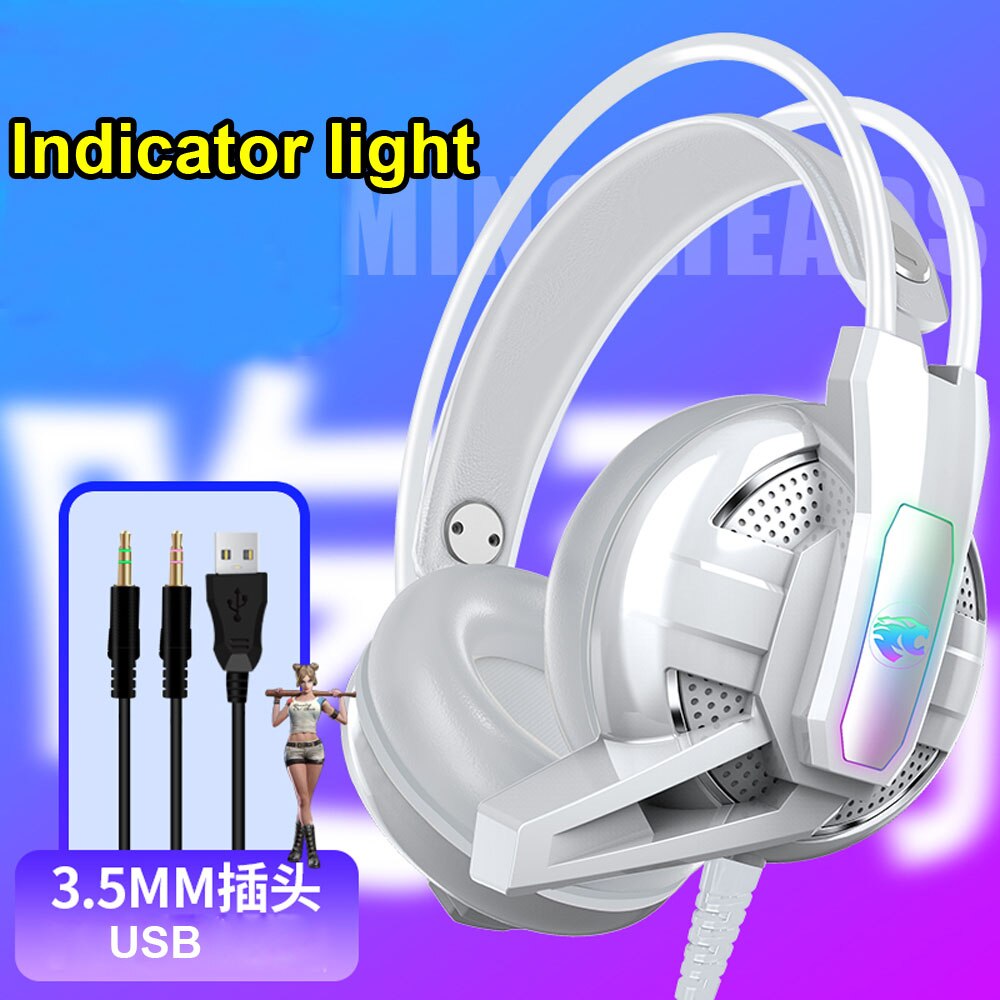 Joinrun Cuffia Stereo Auricolare Internet cafe Cuffie Gaming con Microfono  per PC Del Telefono Mobile Del Gioco – Grandado