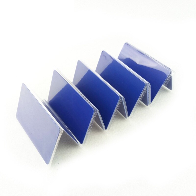 Toegangscontrole sleutelkaarten 10 stuks rfid-tag 13.56 mhz contactloze hoge frequentie ic-kaarten zwarte pvc-toegangskaart nfc-kaart: 10 stuks blauw