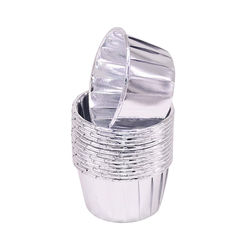50Pcs Gold Silver Cake Paper Liner Kitchen Muffin Egg Tart Wrap Case Wedding Birthday Party Favors Cupcake Cups Baking Tools: B03