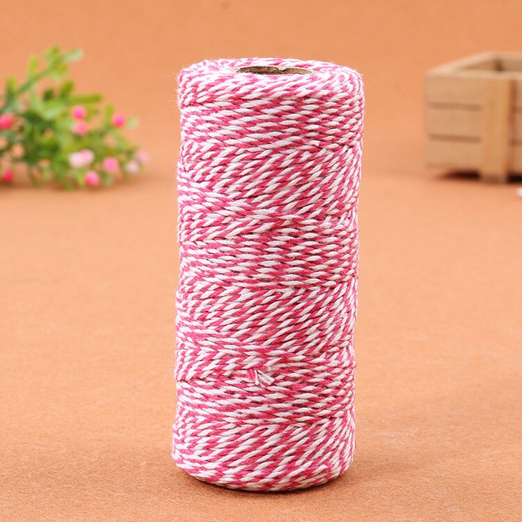 100m/roll DIY Colorful 2ply Bakers Twine String Cotton Cords Rope Wedding Party home Decoration Christmas DIY Wrapping: 8