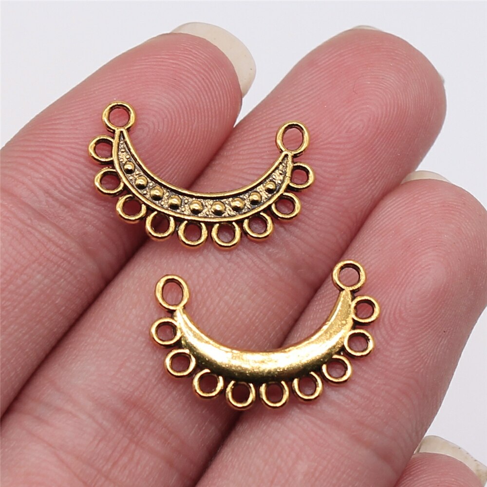 WYSIWYG 20 stücke 21x14mm Antike Gold Farbe Ohrring Stecker Für Schmuck Machen DIY Schmuck Erkenntnisse