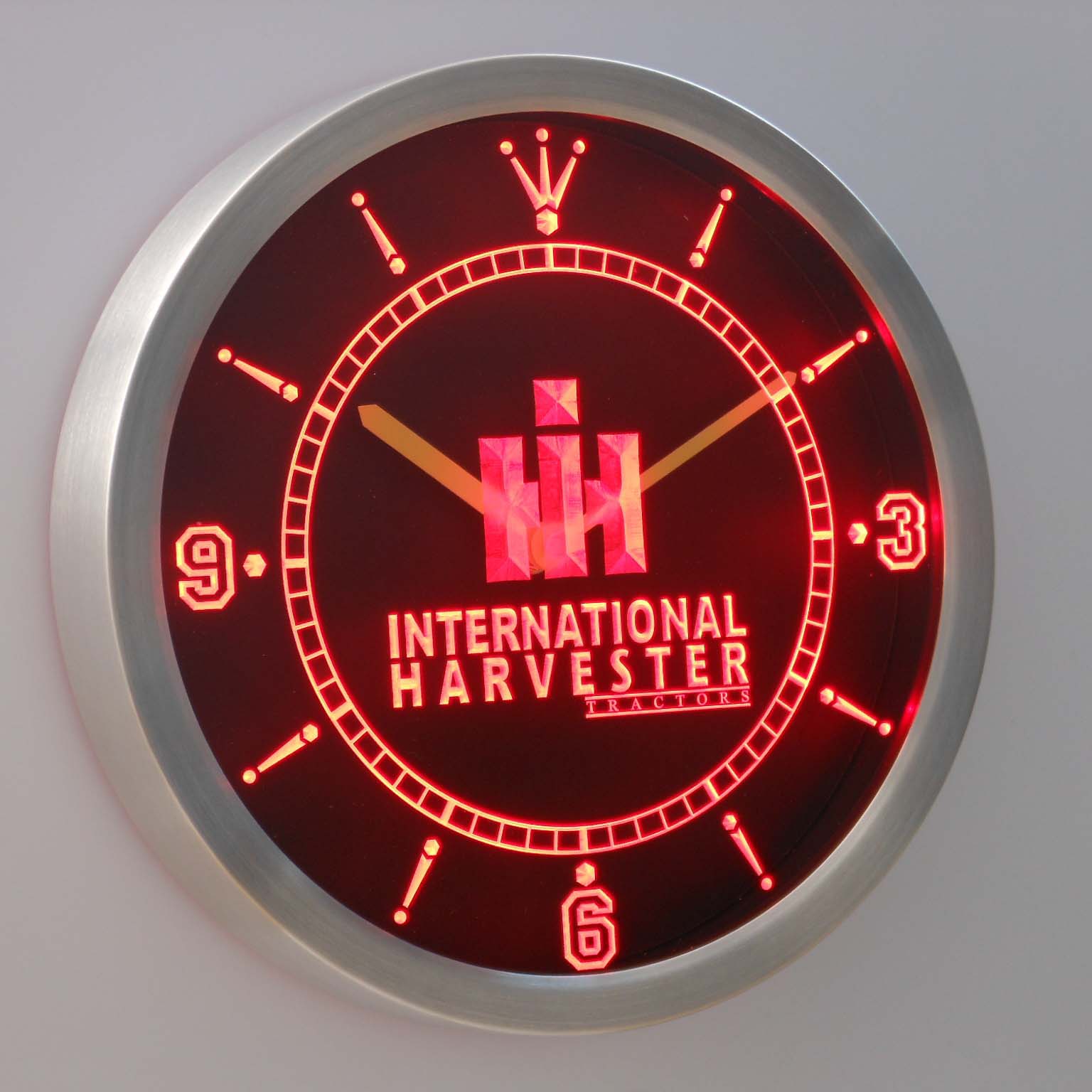 nc0169 International Harvester Tractor Neon Light Signs LED Wall Clock