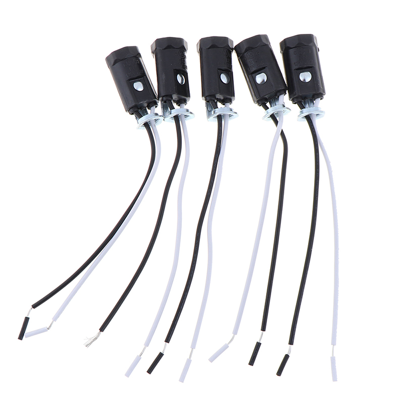 5 st/set kandelabbas  e12 lamphållare ljusuttag nyckelfria 6 "trådledare tillbehör glödlampa reservdelar