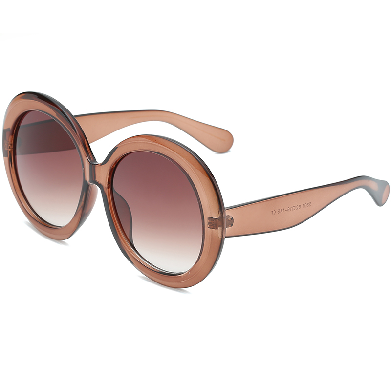 Wandern Vintage Übergroße Runde Anti Licht Gläser Frauen Braun Gradienten Gläser Weibliche Spiegel Klar Shades: Grün