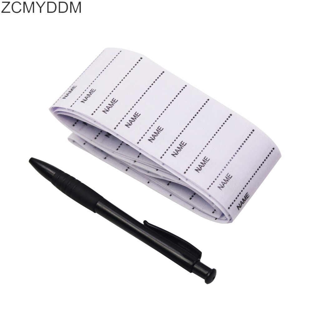 ZCMYDDM 200PCS Iron on Name Labels Garment Fabric with Marker pen for Clothes Labels DIY Sewing Accessories: 02