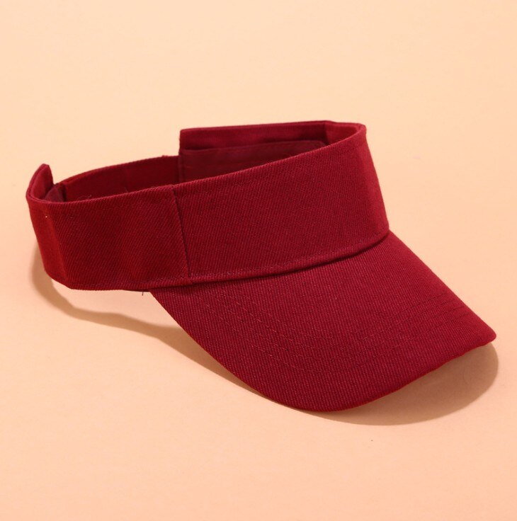 Goedkope zomerse mesh hoeden, baseballpet voor heren, ademende dunne pet voor buiten, zonnehoed met klep voor dames, effen petten: Wijnrood