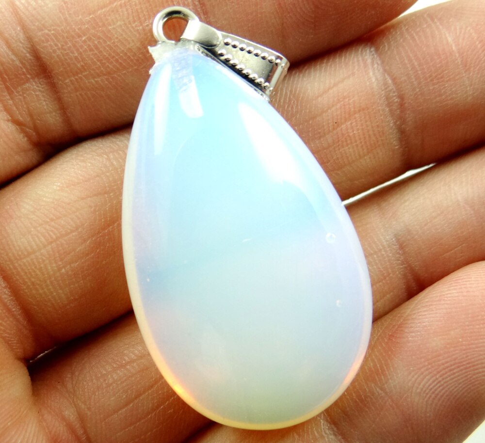 natural stone Turquoises aventurine Quartz crystal tiger eye Opal lapis Water droplets Pendant for diy Jewelry making necklace