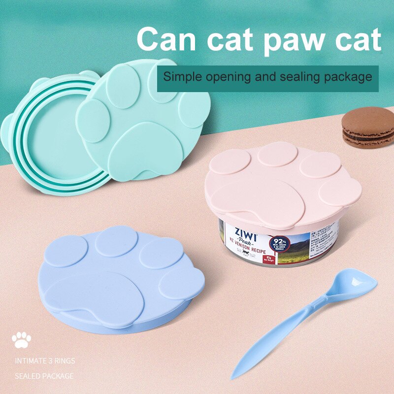 Tragbare Silikon Hund Katze Konserven Deckel Wiederverwendbare Lebensmittel Lagerung Halten Frische Zinn Abdeckung Dosen Haustier Liefert Geeignet Für 8,9 cm 7,3 cm 6,5 cm