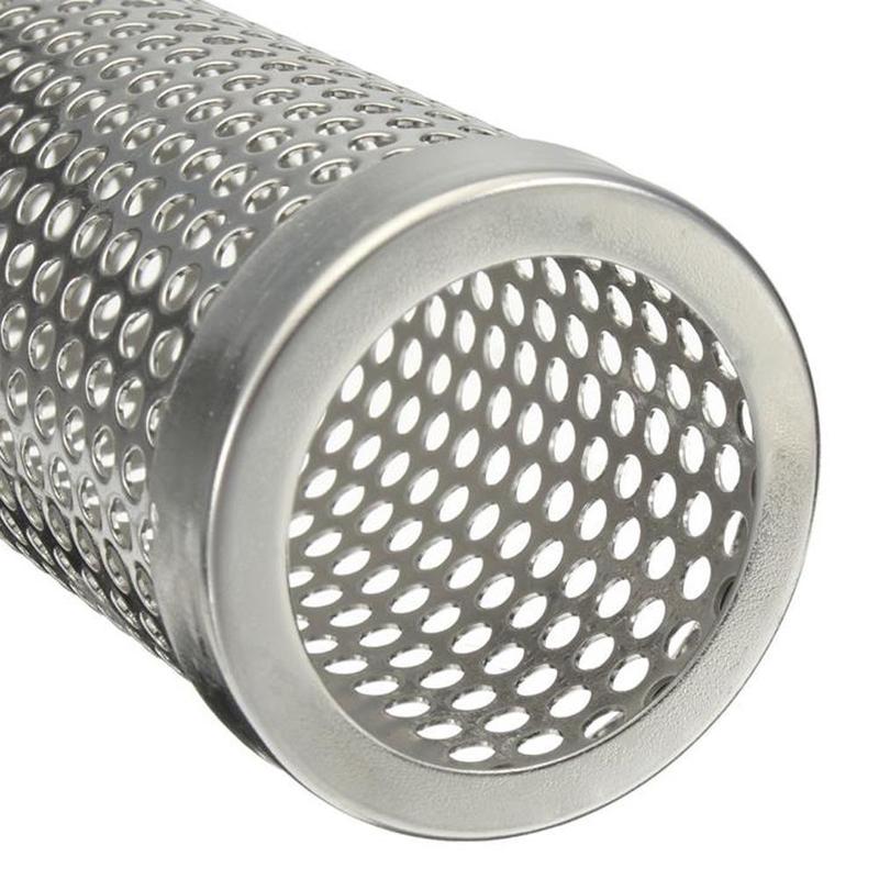 15/30cm Square Round BBQ Grill Cold Smoking Mesh Smoke Tube Generator Smoker Stainless Pellet V2E1