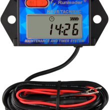 Digital Inductive Tachometer Hour Meter Gasoline Engine Maintenance Motorcycle Reminder Counter Meter Clock Initial Hours Settin