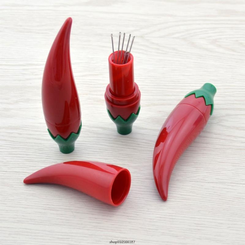 Naald Case Borduren Hout Naaien Naald Opbergdoos Houder Tandenstoker Container Voor Thuis Outdoor Reizen Naaien