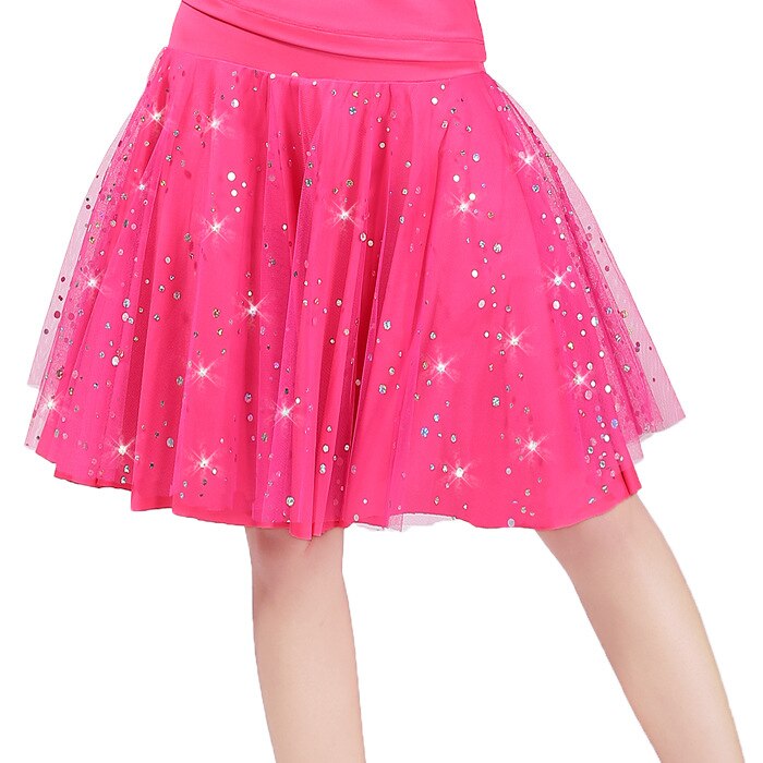 1 pièces/lot jupes de danse latine pour les femmes rouge noir rose rouge Sumba jupe de danse adulte jupe à paillettes